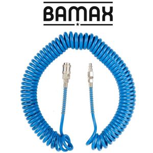 Spiral Polyp Hose Blue 5mmx8mmx12m With Quick Couplers Bx15pu12-5